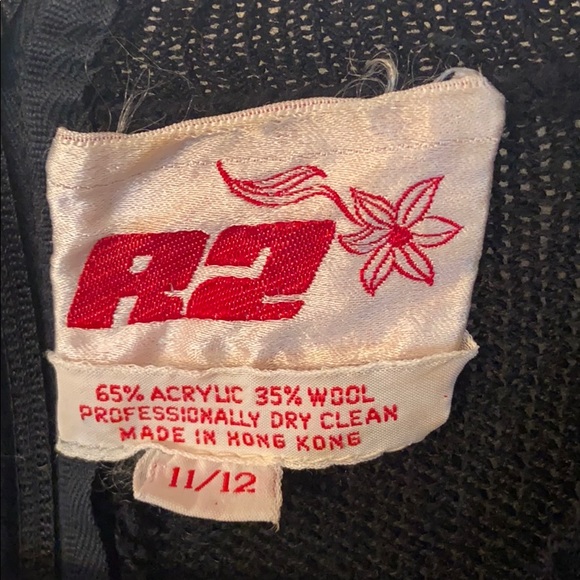 Vintage black long sleeve dress - Picture 4 of 4